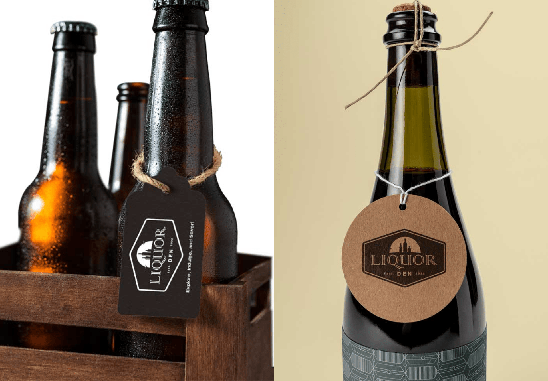 Liquor Den: Sophisticated Branding