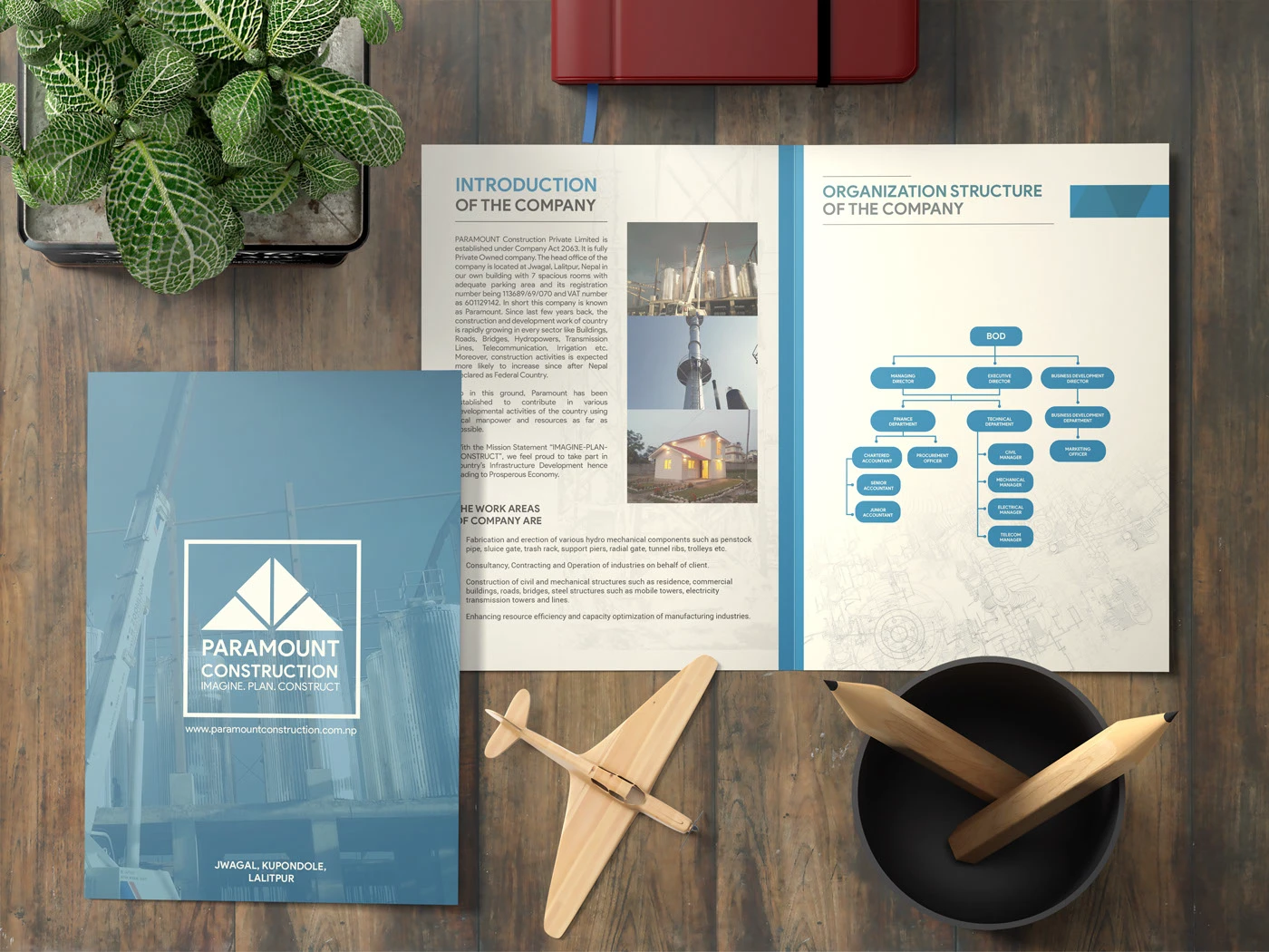 Designing a Corporate Brochure that Reflects Scale, Precision, and Purpose